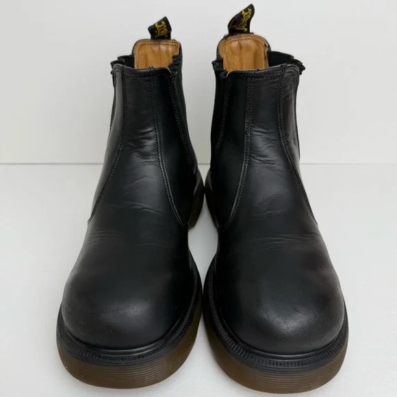 Vintage Dr. Martens 2976 Chelsea Black Greasy Chunky Club MIE Boots UK 4 - Picture 2 of 15